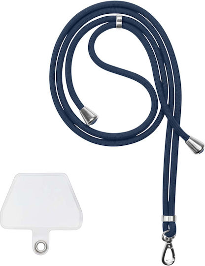 Jaym 150cm Nylon Neck Strap Smartphone Universal Mount Navy Blue