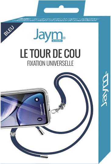 Jaym 150cm Nylon Neck Strap Smartphone Universal Mount Navy Blue