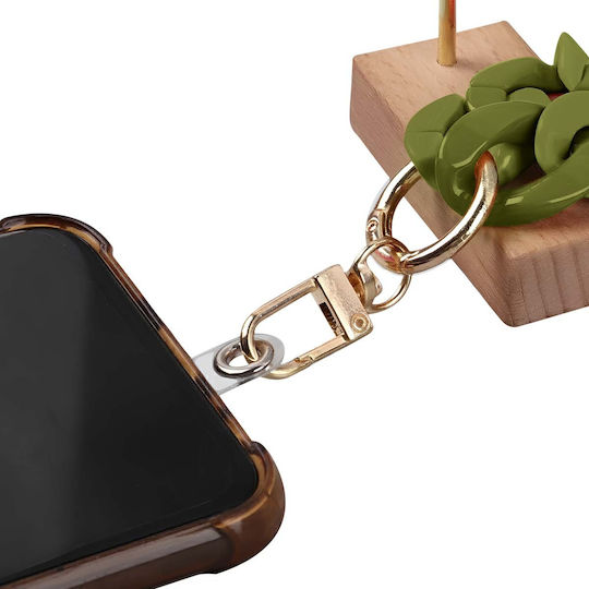 Jaym Smartphone Nackenriemen Universeller Clip Mode 1,20m Khaki