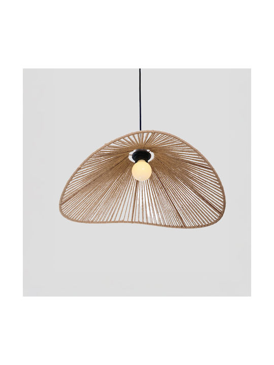 InTheBox Beam Hängelampe Braun Boho mit Seil 48x20cm.