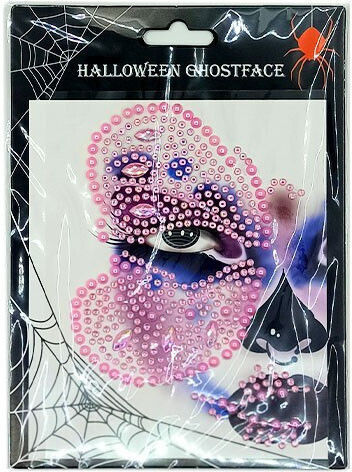 Face Gems Стикери За Лице Нeкрокефала 20x14см Розова Пеперуда