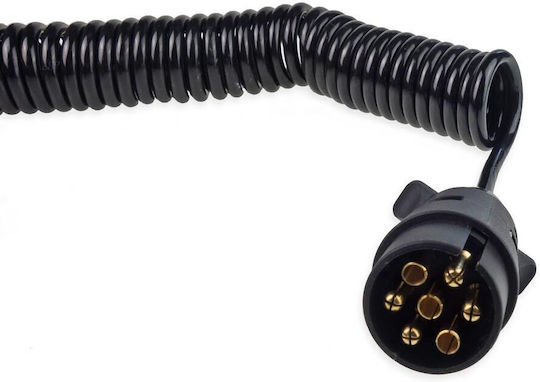 Spiral Elektrischer Kabel Trailer 7-Pin 12V Steckdosen 6m