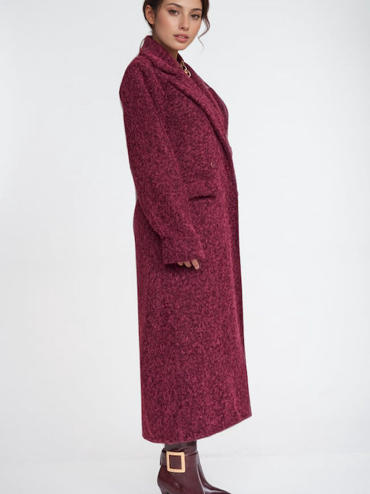 Curly Women's Bordeaux Coat