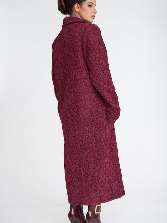Curly Women's Bordeaux Coat