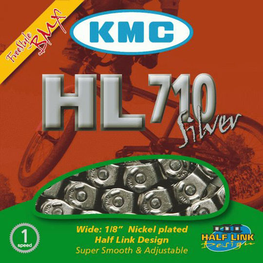 Kmc Hl710 Silver Bmx Bicycle Chain
