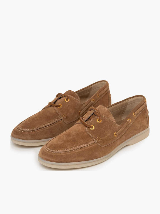 Δερμάτινα Γυναικεία Boat Shoes σε Ταμπά Χρώμα