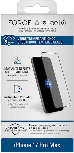 Force Glass Tempered Glass Iphone 17 Pro Max Grs Certified Ultra Resistant Anti-reflective Sienna