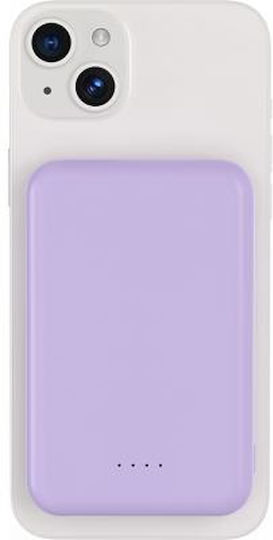 BigBen Connected MagSafe Power Bank 5000mAh 10W with USB-A Port and USB-C Port Purple