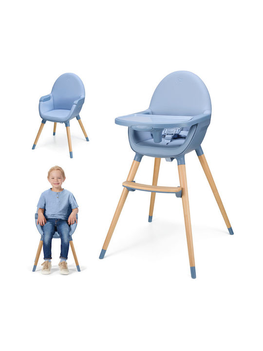 Kinderkraft Fini 2 Столово Столче 2 в 1 с Регулируема Височина Nordic Breeze
