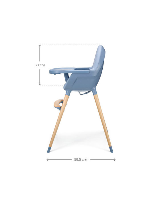Kinderkraft Fini 2 Столово Столче 2 в 1 с Регулируема Височина Nordic Breeze