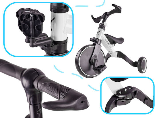 Alista Home Trike Fix Mini Triciclete Pentru Copii 3 În 1 Pentru 1.5+ Ani Alb
