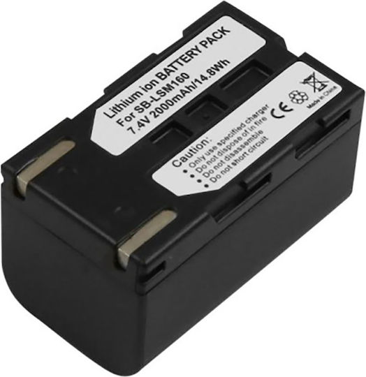 Avizar Batterie 7.4V 2000mAh Camcorder Kompatibel Samsung Sb-lsm160 Schwarz