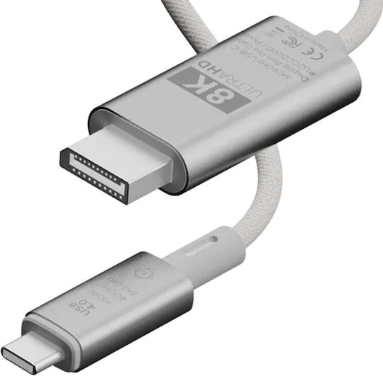 Linq Usb-c To Hdmi Cable 2m 8k Ultra Hd Procable Series Light Grey