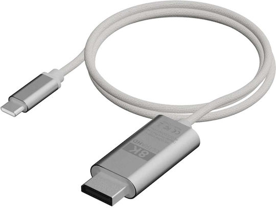 Linq Usb-c To Hdmi Cable 2m 8k Ultra Hd Procable Series Light Grey
