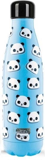 I-Total iDrink Graphics Μπουκάλι Θερμός Ανοξείδωτο BPA Free 500ml Γαλάζιο