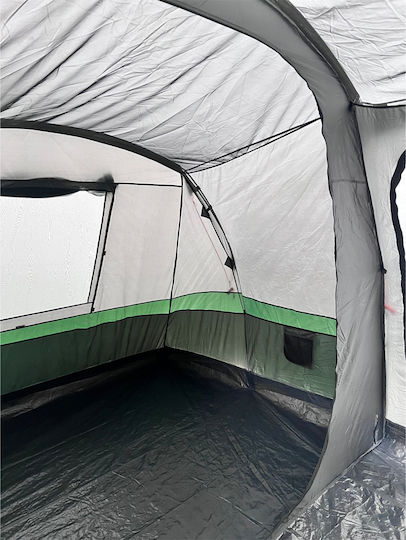 Bigfour Imperial Σκηνή Camping Πράσινη με Διπλό Πανί 3 Εποχών για 10 Άτομα 565x270x200εκ.