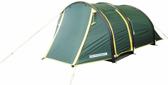 Grasshoppers Air 300 Σκηνή Camping Τούνελ Φουσκωτή Χακί με Διπλό Πανί 3 Εποχών για 3 Άτομα 370x230x140εκ.