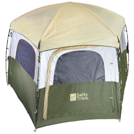 Salty Tribe Hexagon Sky View Camping Tent with Double Cloth 3 Seasons for 6 People 380x330x200cm