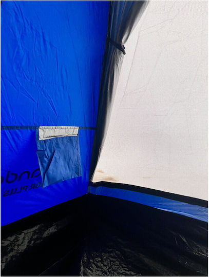 Panda Junior Plus III Summer Camping Tent Igloo Blue for 4 People 210x240x160cm