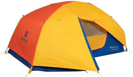Marmot Limelight 2p Camping Tent Igloo Mountaineering Green with Double Cloth 3 Seasons for 2 People Waterproof 2000mm 224x140x109cm