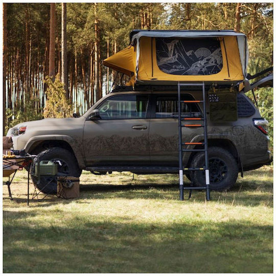 Offlander Fold 4 Sand Cort De Camping Pentru Automobil Maro 3 Anotimpuri Pentru 2 Persoane 210x210x100 cm