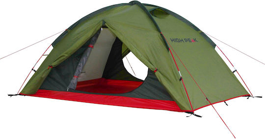 High Peak Woodpecker 3 Camping Tent Igloo Khaki with Double Cloth 4 Seasons for 3 People Waterproof 3000mm 340x190x110cm