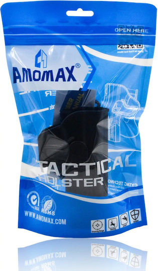 Amomax Θήκη Ζώνης για Πιστόλι Μαύρη