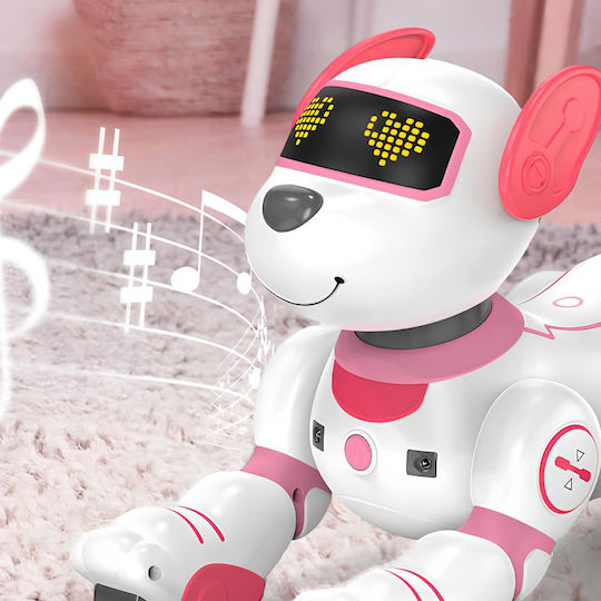 Techkidz Remote Control Animated Dog Sound Light Effects Roxy Model White