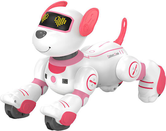 Techkidz Remote Control Animated Dog Sound Light Effects Roxy Model White