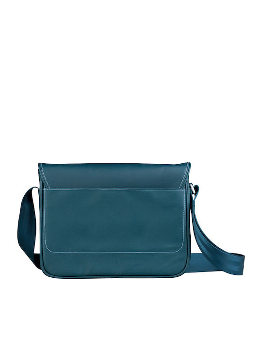 Be Z Le Reporter Shoulder Bag 10" Screen Reinforced Pockets Blue