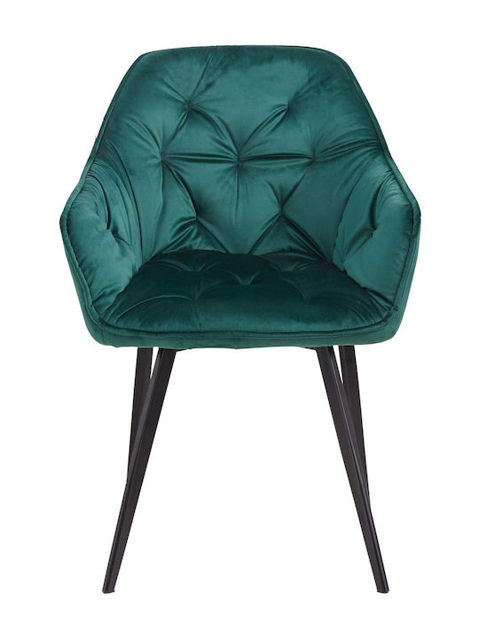 Scaun Sala De Mese Cu Material Textil Verde 50xx72cm