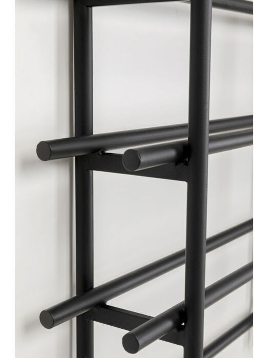 Kare Design Free Standing Metallic Wine Rack Black 45x11x68cm