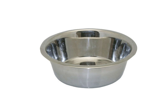 Happypet Edelstahl Schalen Futter & Wasser für Hund & Katze 1.4lt 21.5cm in Silber Farbe