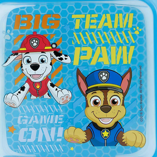 Paw Patrol Plastic Kids' Food Container Paw Patrol 0.5lt Blue x x 4.5cm