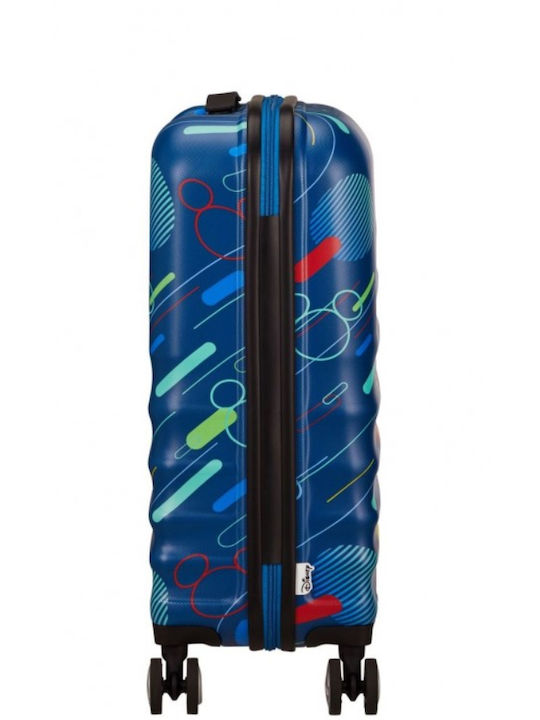 American Tourister Wavebreaker Детски Голям Куфар За Пътуване Твърд Mickey Future Pop С 4 Колела Височина 77см