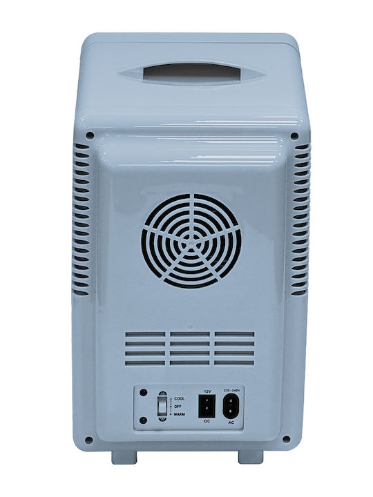 Cosmetic Refrigerator 6lt With Shelf Mirror LED Lighting And Heating Function Blue 56W