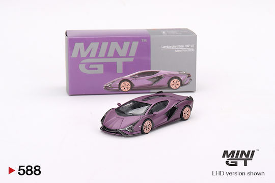 Figurină Mașină Model Lamborghini Mini GT Sian FKP 37 Matte Viola SE30 la Scară 1:64