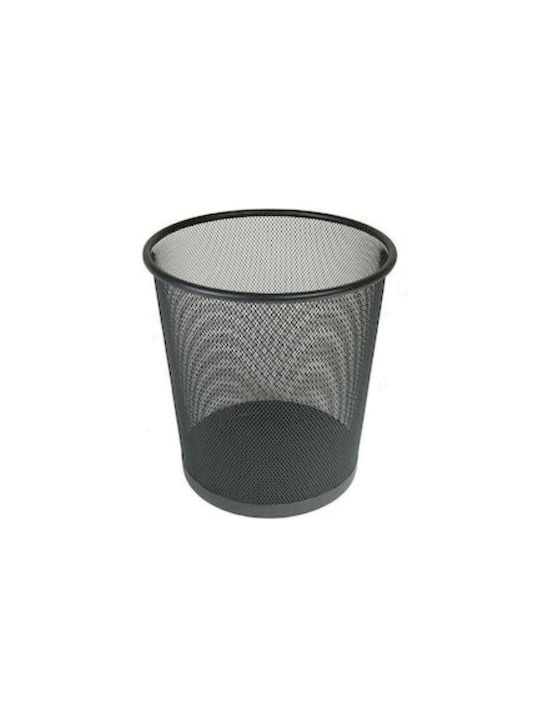 Foska Μεταλλικό Καλάθι Αχρήστων Μαύρο 26.5x26.5x28.5cm Hy65002