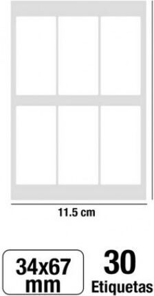 Madrid Papel Notebook Labels 30pcs