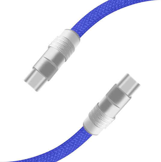 Yello Koko USB Typ-C USB Typ-C Verstärktes Kabel Biggy Modell 1m Reversibler Anschluss Blauer