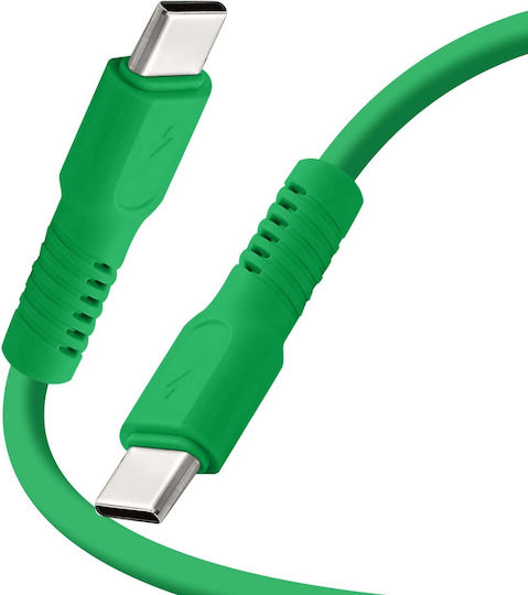 Colorum Cablu USB 2.0 USB-C Masculin - USB-C 60W PD Verde 1.8m CK60-CC-04