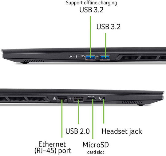 Acer Nitro 16S AI AN16S-61 -R1MY 16" IPS FHD+ 180Hz (Ryzen AI 300 Series-7 350/16GB/1TB SSD/GeForce RTX 5060/No OS) (US Keyboard)