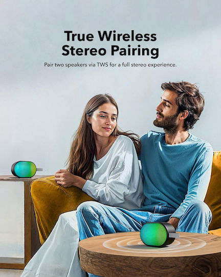 Anker Soundcore Pyro Mini Ηχείο Bluetooth 6W με Διάρκεια Μπαταρίας έως 10 ώρες Μαύρο