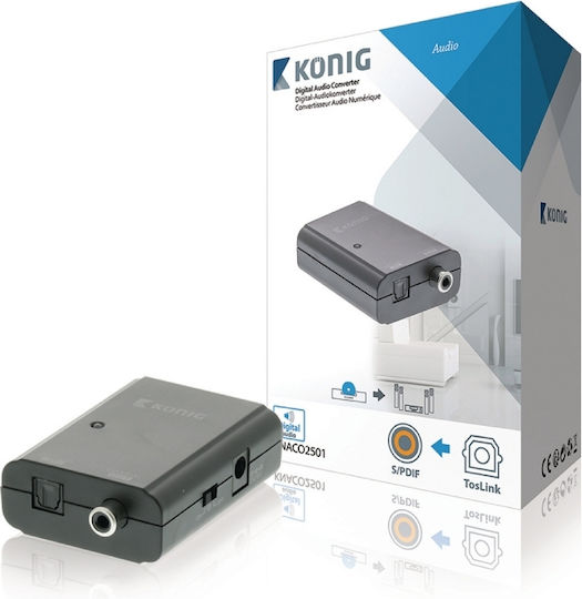 Konig Toslink Female to RCA Female Converter 1 Piece