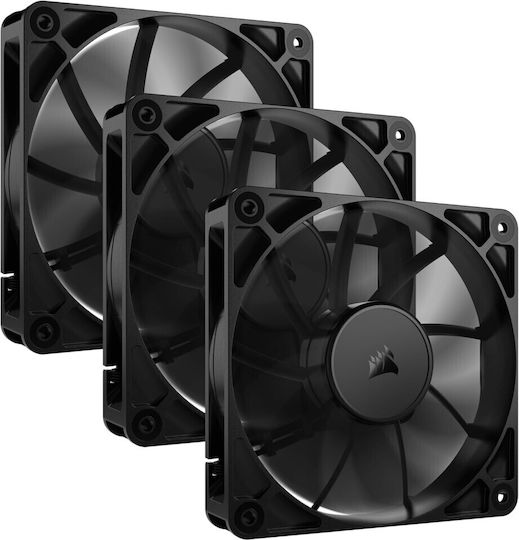 Corsair RS120 Case Fan 2100rpm 72.8cfm Without LED Lighting and 4-Pin PWM Connection 3pcs