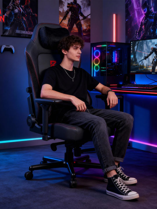 Redragon C615 Fabric Gaming Chair with Adjustable Arms Black