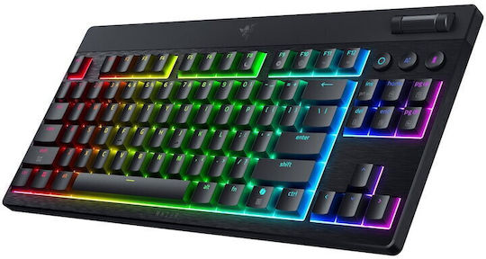 Razer BlackWidow V4 Low Profile Wireless Gaming Mechanical Keyboard Tenkeyless with Razer Green Switches and RGB Lighting English US