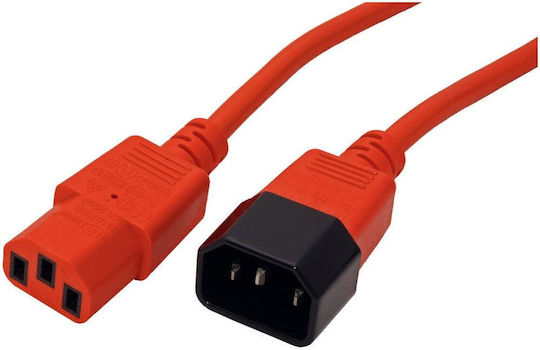 Roline IEC C14 - IEC C13 Cablu 1.8m Roșu (19.08.1520)