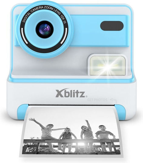 INSXBZFLASH_BLUE Детски Фотоапарат с Термален Печат Синя