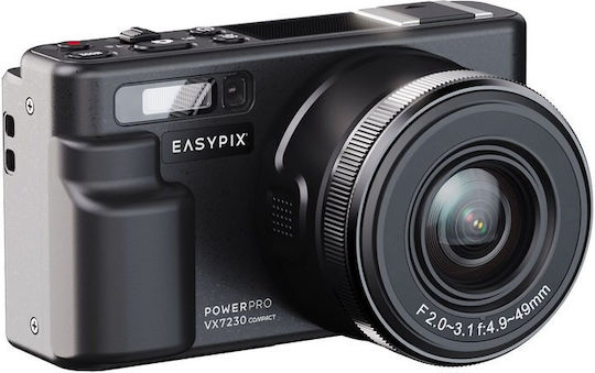 EasyPix VX7230 Cameră Foto Compactă 72MP Zoom Optic 10x Neagră